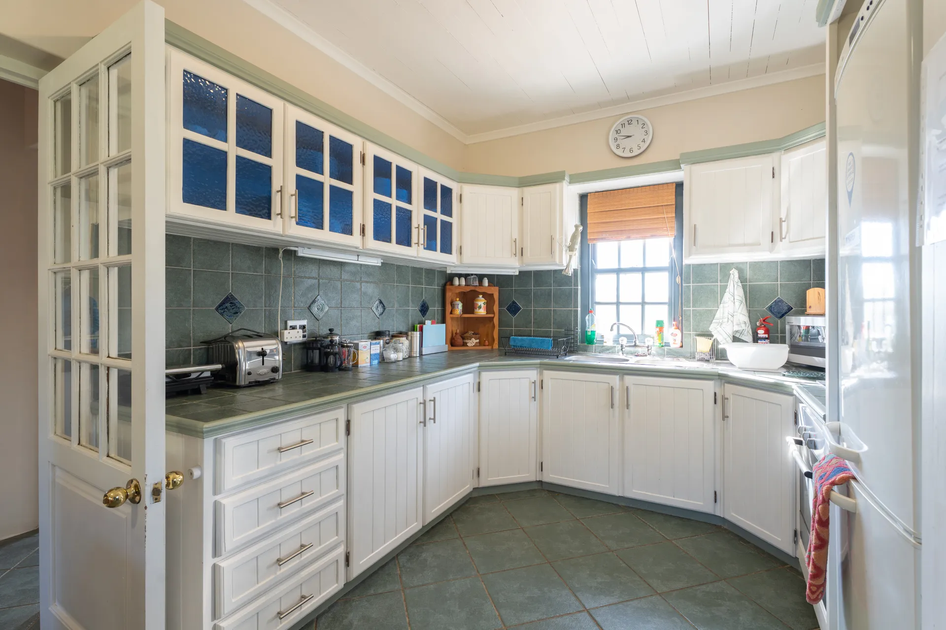 Fully equipped shared kitchen at Peace Valley Guest House